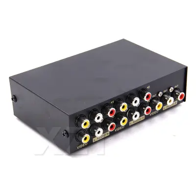 2/4/8 Way AV Signal Composite RCA AV Swithcer Splitter Audio Video Selector Switch for STB DVD Player HDTV VCD VCR Converter