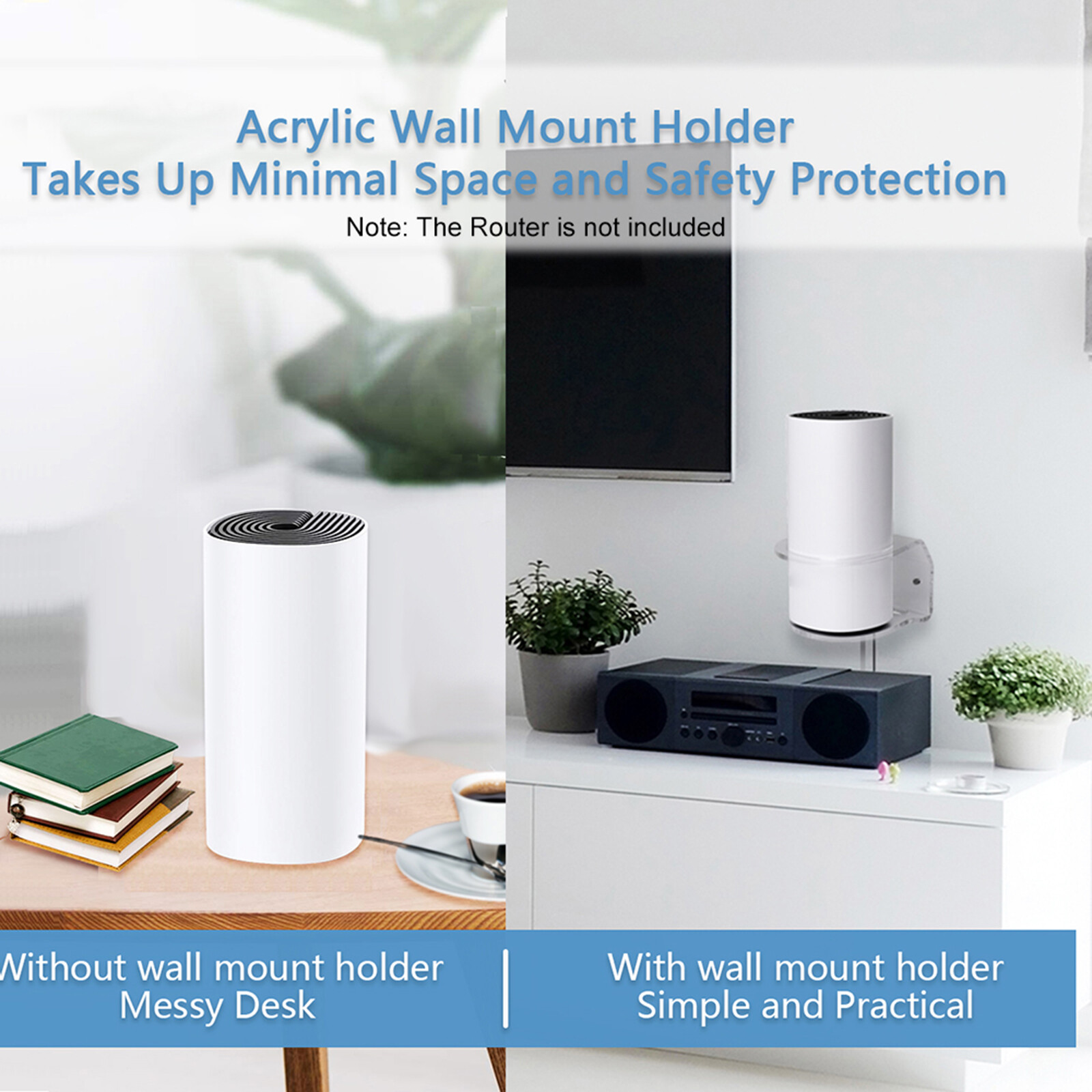 Tương Thích Với Giá Treo Tường Wi-Fi Lưới TP-Link Deco M4, Khung Gắn Chắc Chắn Tương Thích Với TP-Link Deco M4/S4/P9