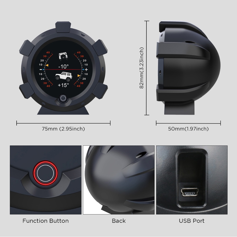 Autool Navigation AUTOOL X95 GPS เครื่องวัดความเอียงรถยนต์อัจฉริยะ HUD (head-up diaplay ...