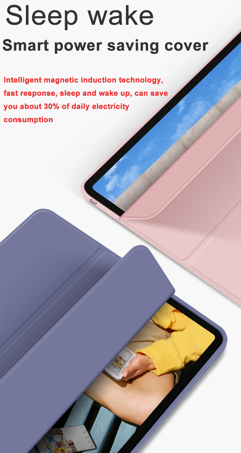KENKE Huawei protective case, Huawei tablet MatePad protective case, suitable for Huawei tablet MatePad 10.4 inches, TPU/silicone material, smart sleep wake-up, anti-fall, dustproof and waterproof, honeycomb heat dissipation. Built-in pen tray.
