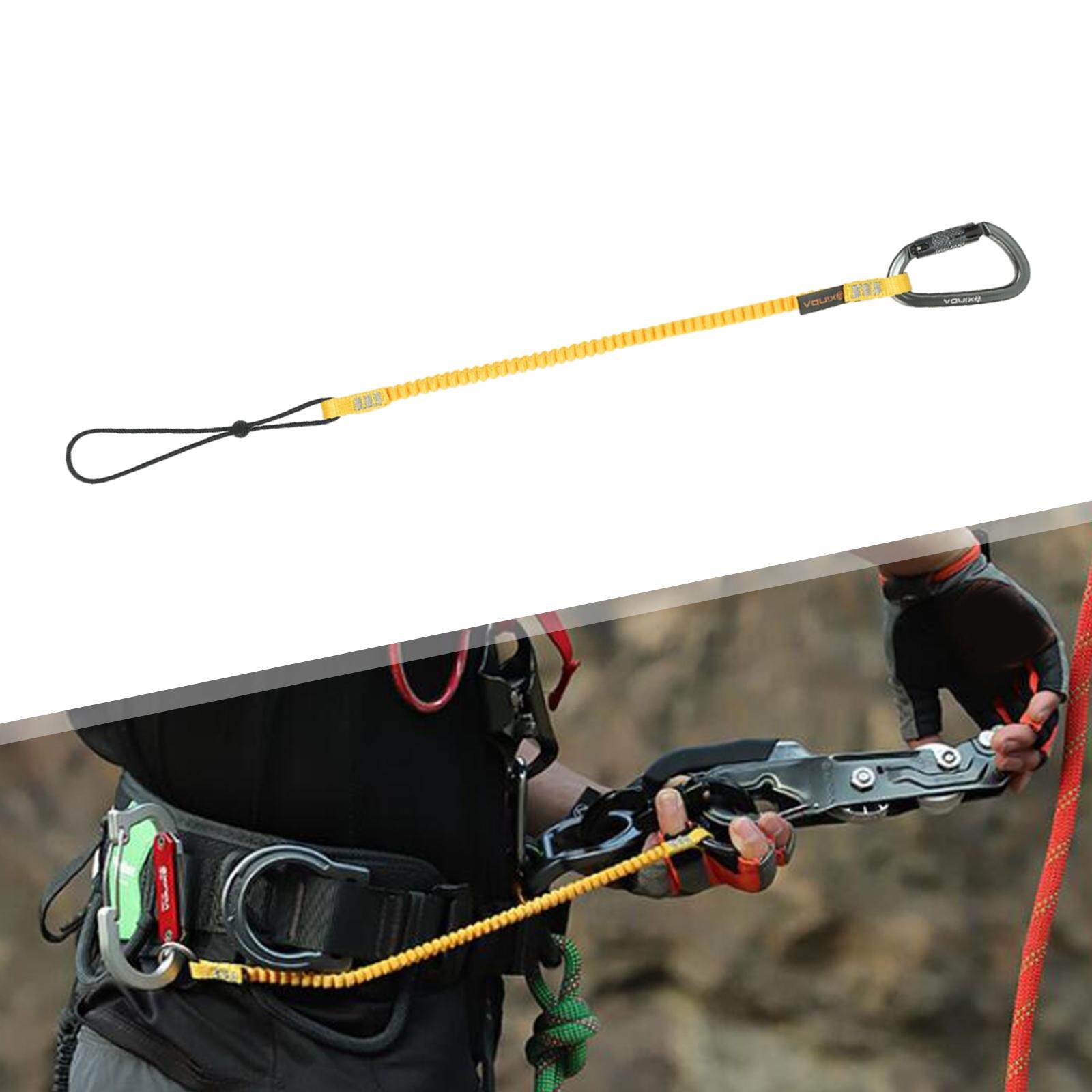 ZYAire Rock Climbing Elastic Rope, Retractable Safety Rope High Altitude Tools Professional Cord Strong Sling for Training, Climbing Equipment