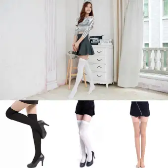 girls black knee socks