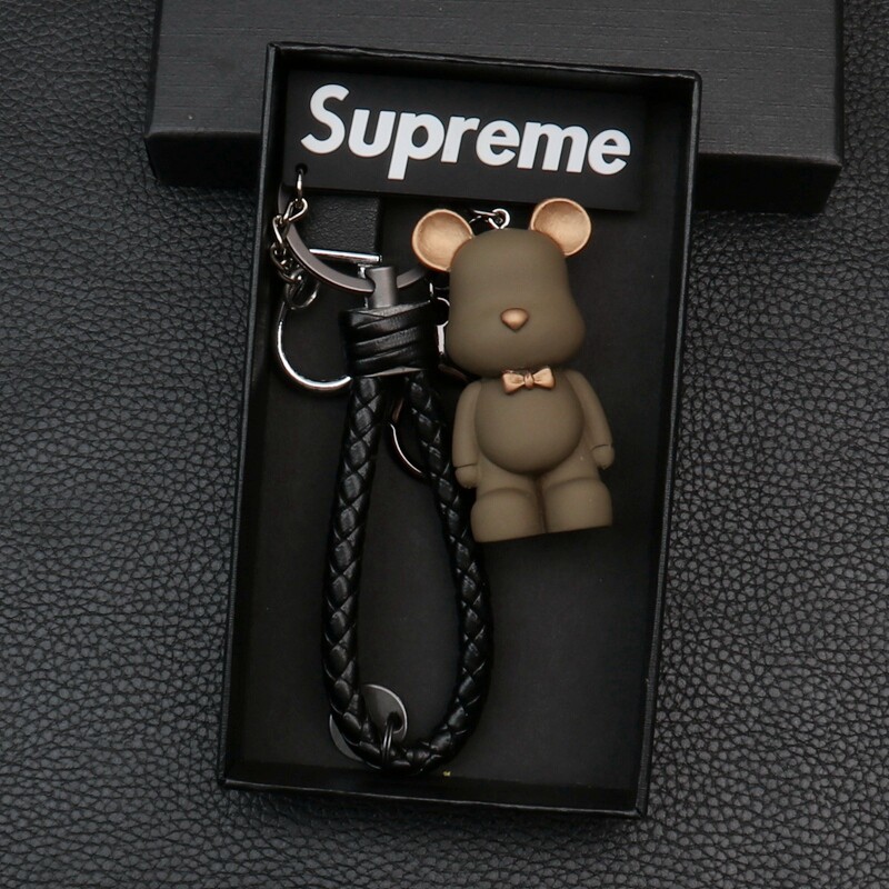 Cartoon bear doll keychain pendant multi-color optional