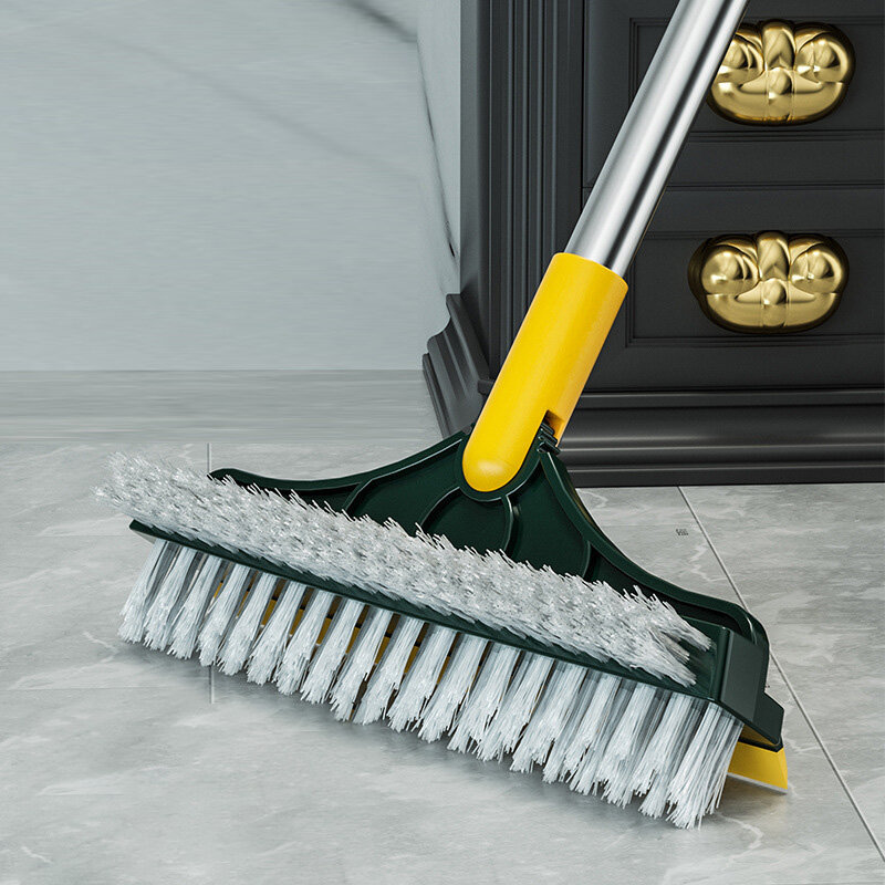 Tile floor gap brush bathroom toilet bristles household brush bathroom cleaning long handle seam brush without dead ends.