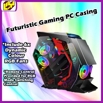 Gaming CPU Casing Double Side Transparent Gaming Case Glass Full-Tower Gaming Case Tempered Glass Computer CPU Case