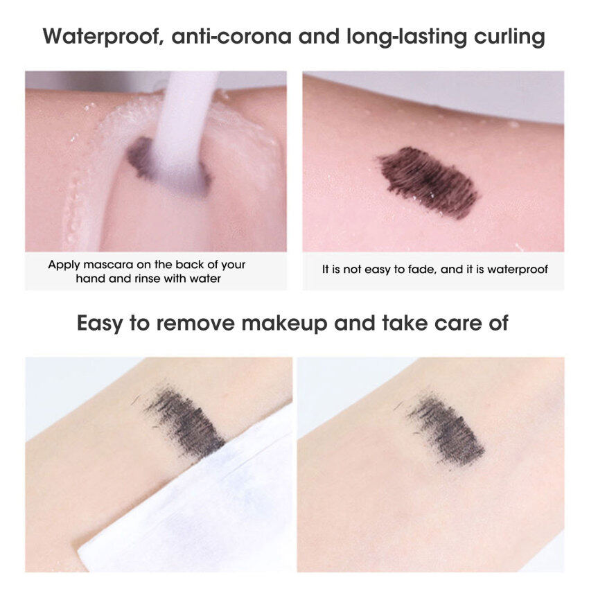 Waterproof Mascara Thick Pull Long Curl Eyelashes Liquid Not Easy Dizzy Dye Eye Lashes Quick Waterproof