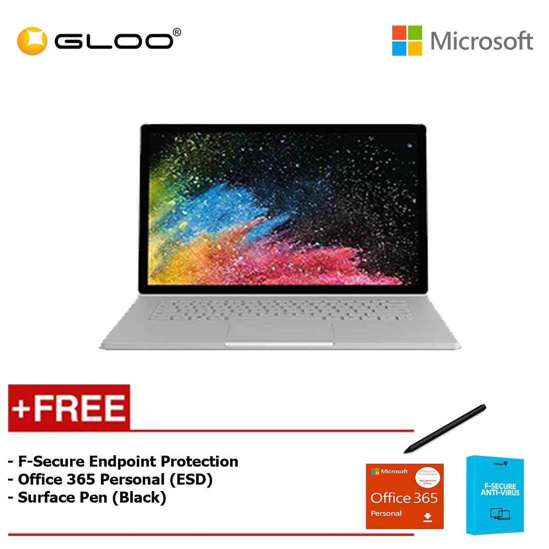 Microsoft Surface Book 2 13 i7/8GB 256GB + F-Secure Endpoint Protection + Office 365 Personal (ESD) + Surface Pen Black Malaysia