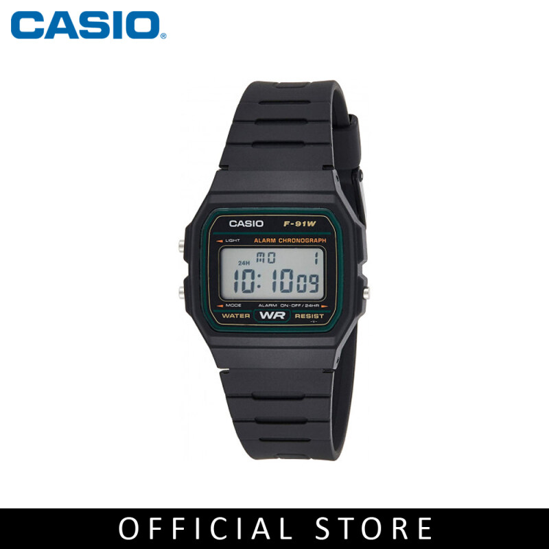 Casio General F-91W-3S Digital Black Resin Band Youth Watch Malaysia