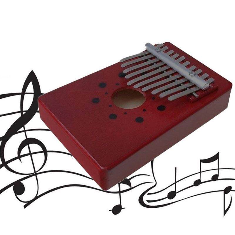 Wuli 200 Cái Châu Phi Gỗ Tự Nhiên Kalimba Mbira Ngón Tay Cái Đàn Piano 10 phím nyunga Kalimba 10 Phím Kalimba Đơn Ban Gỗ Gụ ngón tay cái Đàn Piano Mbira với Tông Màu Miếng Dán