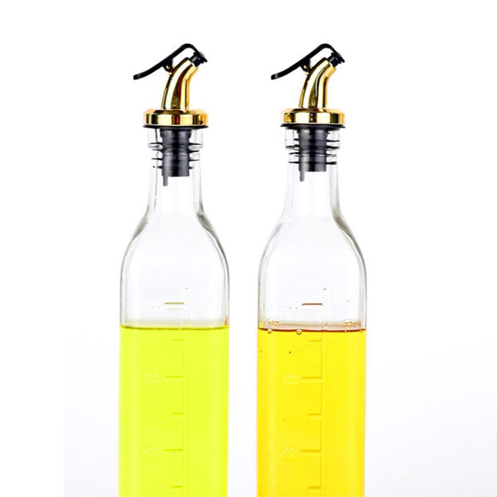 HOMCDALY 16oz Ceramic Olive Oil Dispenser Bottle - White Opaque Kitchen Oil Container With Stainless Steel Spout - View #3