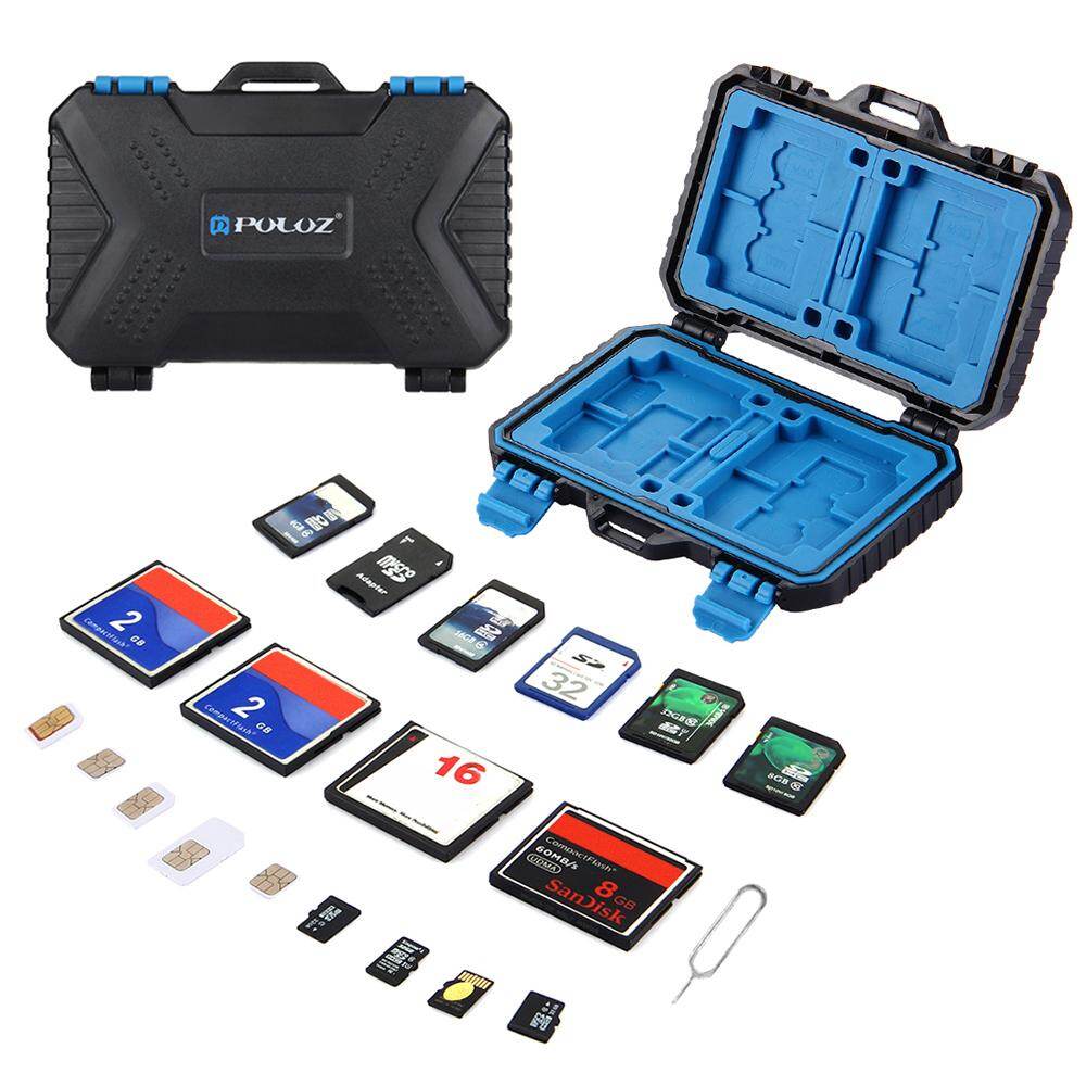 PULUZ  Waterproof Memory Card Reader Storage Box  for USB SD CF TF Reader SIM Cards Protector Case Holder for Tablet Computer Notebook & Android Smartphones PU5002