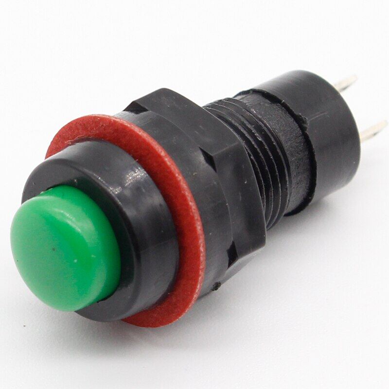 NEW 6pcs/lot Push Button Switch 10mm Momentary / Self Locking Round Button Switch