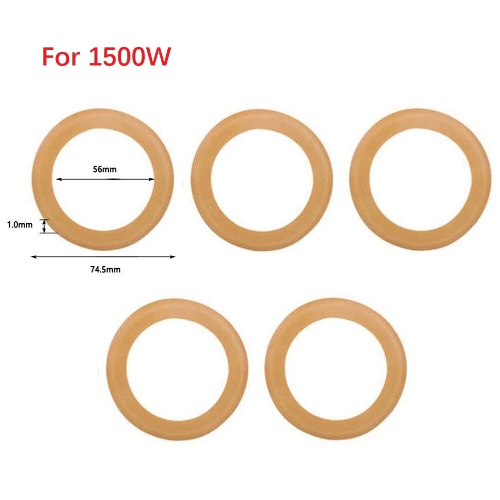 Unnicoco 5pcs rubber piston ring for 550w/1100w/1500w oil-free cylinder, air pump, air compressor accessories