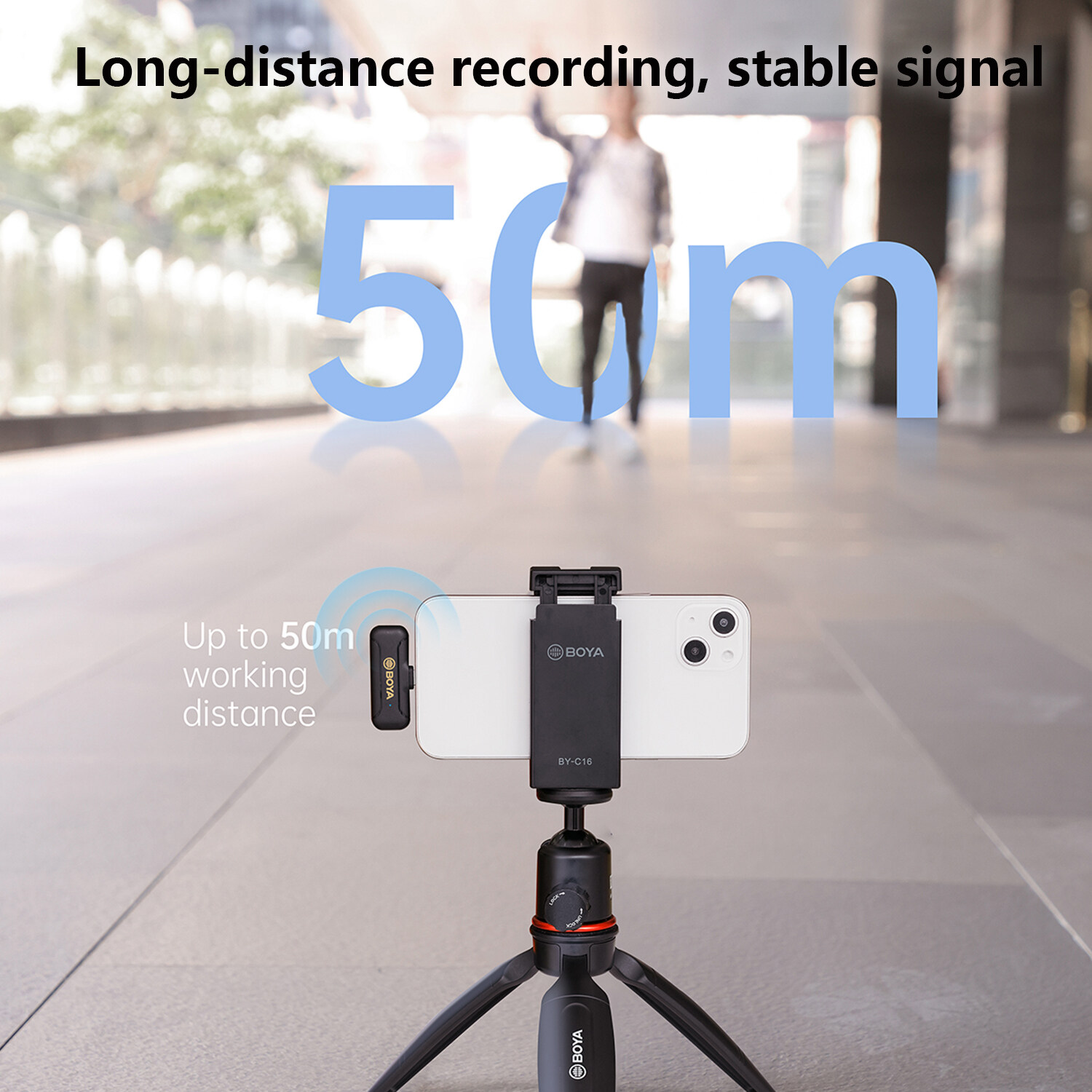 BOYA BY WM3T2 Micro Cài Áo Không Dây Siêu Nhẹ Mini 2.4GHz Mic Giảm Tiếng Ồn Tùy Chọn Có Chứng Nhận MFi Cho iPhone iPad Quay Video, TikTok Facebook Live Steam, Youtubers, Vlogger, Phỏng Vấn (BY-WM3T2-D1/D2)