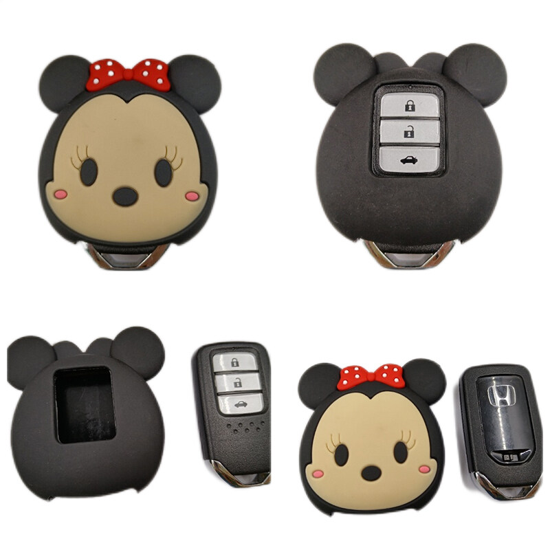 Cute Dinosaur Car Key Cover Case For Honda Civic Dragon CRV Odyssey