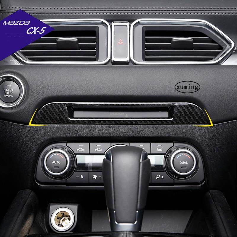 Xuming Mazda Cx 5 Cx5 2019 2020 Accessories Car Carbon Fiber Cd Console Dashboard Trim Interior