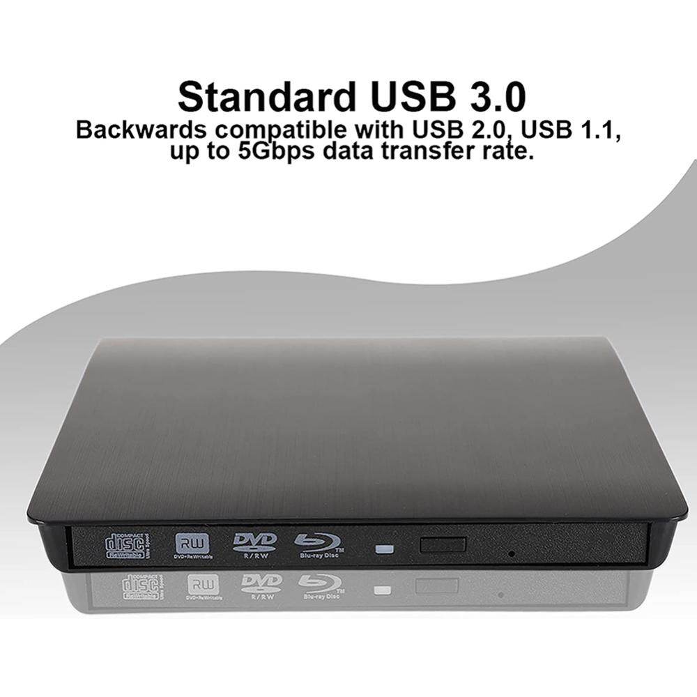 Chống trượt USB 3.0 SATA DVD gắn ngoài CD-ROM RW Máy nghe nhạc Ổ đĩa quang vỏ ngăn
