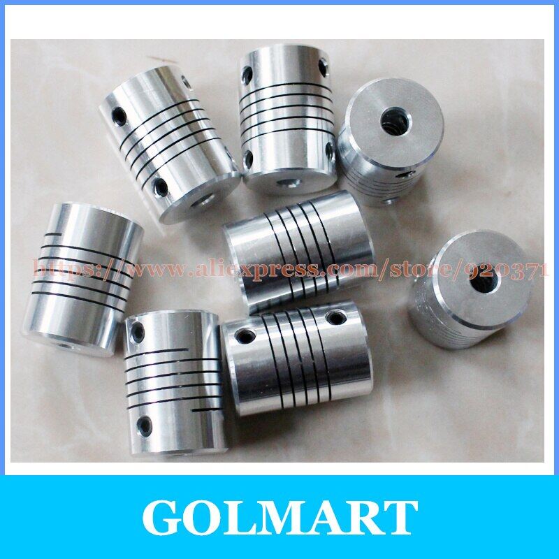 D18*l25 Shaft Coupling Flexible 3/4/5/6/6.35/7/8/10 Mm Cnc Motor Coupler