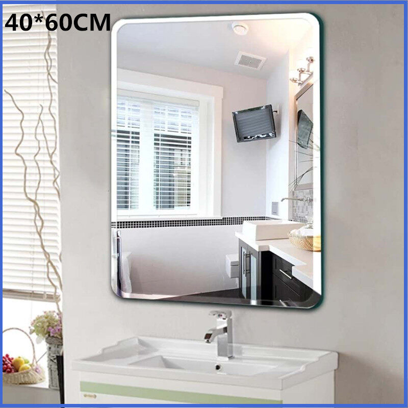 Wall Mounted Round Corner Mirror, Corner Bathroom Vanity Mirror