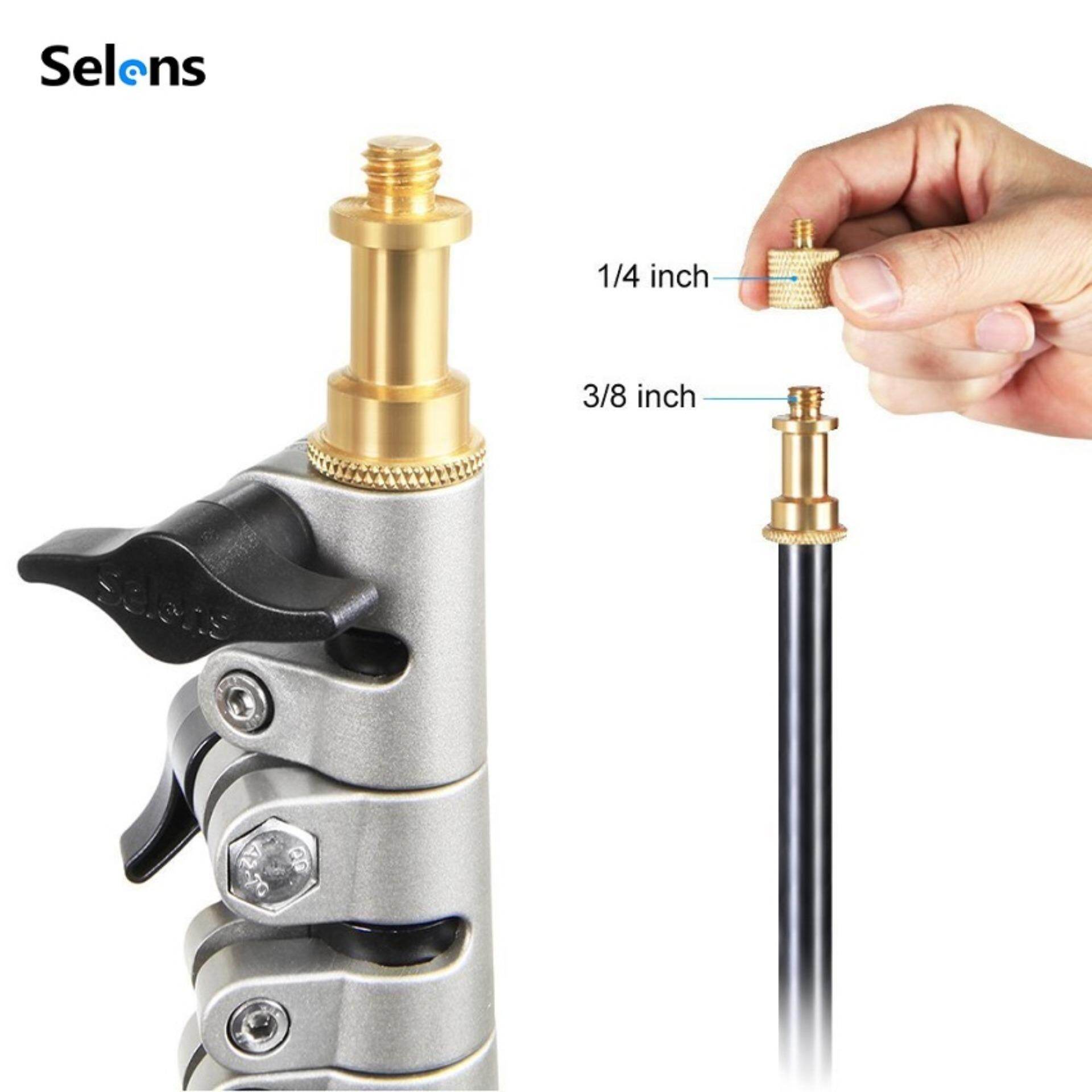 Selens Bộ đèn studio 240cm chụp ảnh/quay phim/livestream chuyên nghiệp với giá đỡ 3 chân có thể gập lại và dễ dàng mang theo bằng nhôm giá tốt - INTL