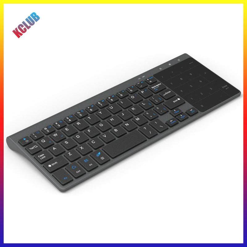2.4GHz USB Receiver Ultrathin Wireless Keyboard w/ Touch Numeric Pad for PC Singapore