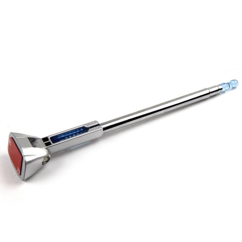 Xumingbaby Adjustable Retractable Three-section Flagpole Silver Color Car Retractable Radio Antenna Hp 6623
