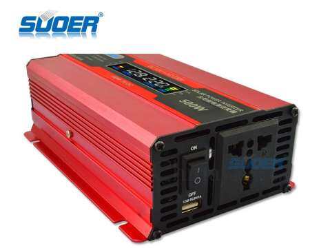 Suoer ดิจิตอลจอแสดงผล 12 V 220 V อินเวอร์เตอร์ระบบพลังงานแสงอาทิตย์ 500 W เครื่องแปลงไฟ (SDB-500A)