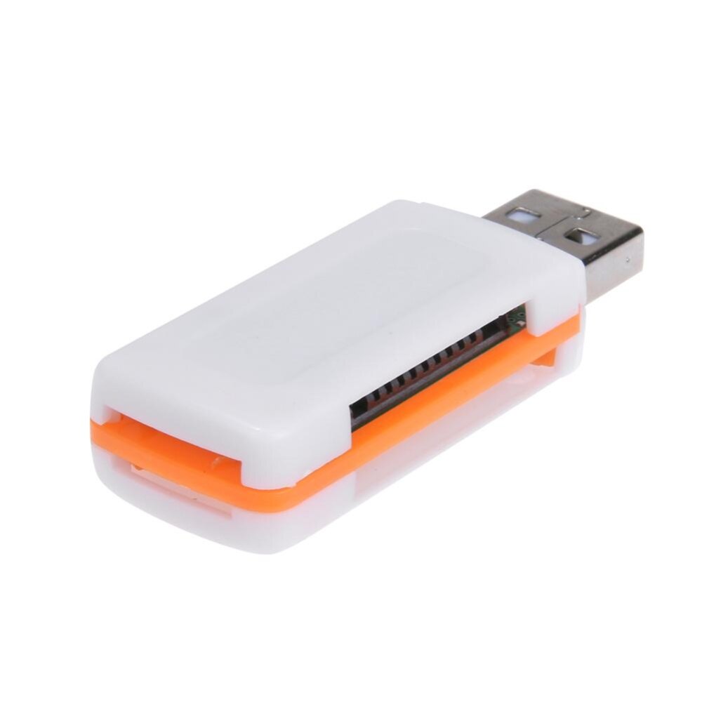 Mini USB2.0 4 Card Slots Smart Card Reader SD/MMC TF MS M2 Card Reader