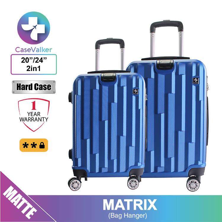 Case Valker Matrix Hard Case ABS 2 in 1 Luggage Bag with Hanger Set Luggage 24 20 Lazada