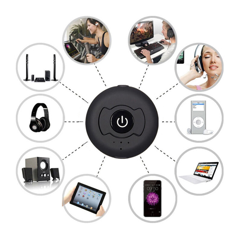 Bộ phát âm thanh vaorlo Bluetooth 5.0, đầu chuyển đổi không dây đa điểm 3.5mm AUX Stereo độ trễ thấp cho PC t V, máy tính xách tay, tai nghe kết nối đa điểm [có thể kết nối hai tai nghe bluetooth cùng một lúc]