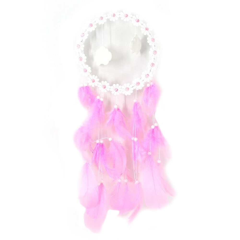 LED Flower Cloud Feather Dream Catcher String Lights Decorative Night Lamp