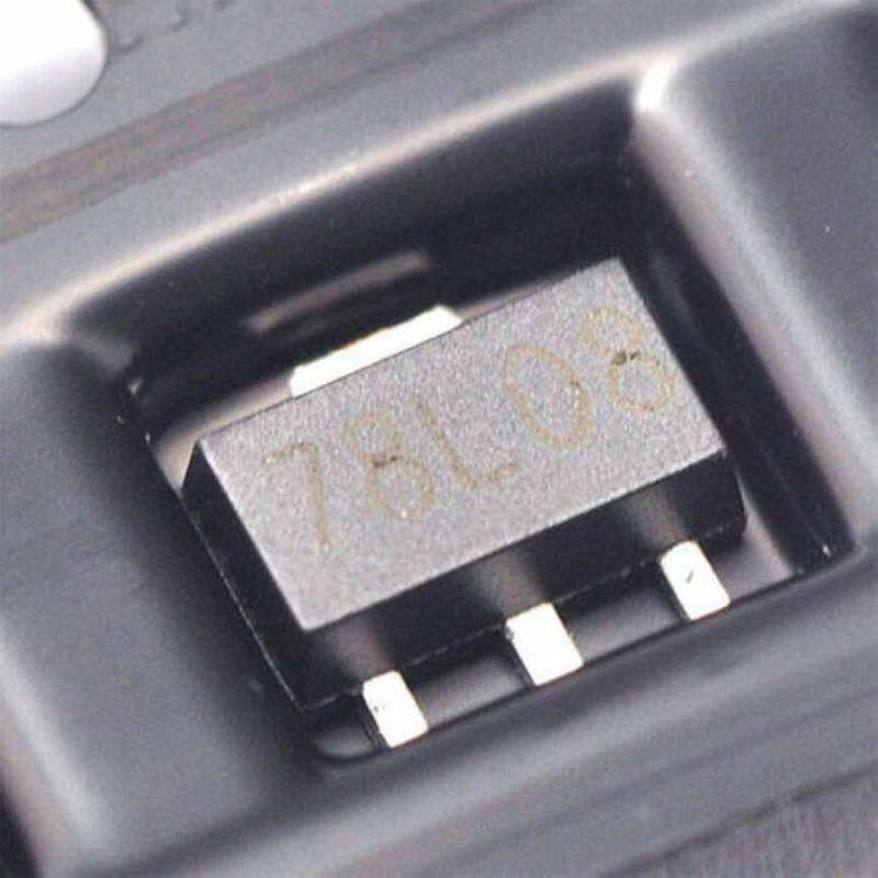 20pcs l78l08acutr 78l08 8v sot-89 regulators transistor smd transistor
