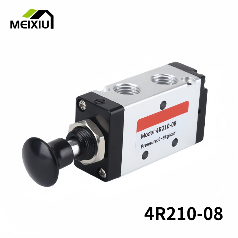 1PC Pull the valve mechanical valve pneumatic switch two three-way 5 pass 4R210-08 control cylinder valve AA