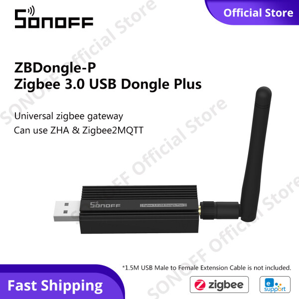 SONOFF ZBDongle-P Cổng Zigbee Thông Minh Zigbee 3.0 USB Dongle Plus Với Ăng Ten Ngoài Giao Diện SMA, Hỗ Trợ ZHA / Zigbee2MQTT, Quản Lý Các Thiết Bị Phụ Zigbee Của Bạn