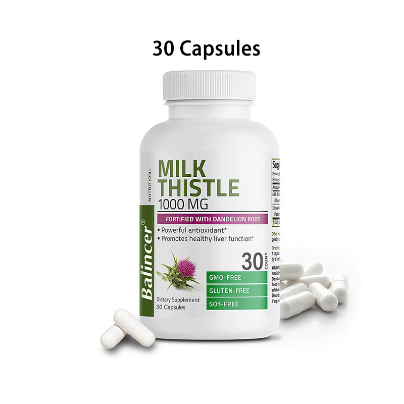 Milk Thistle 1000 MG Milk Thistle Antioxidant & Liver Health Support ...