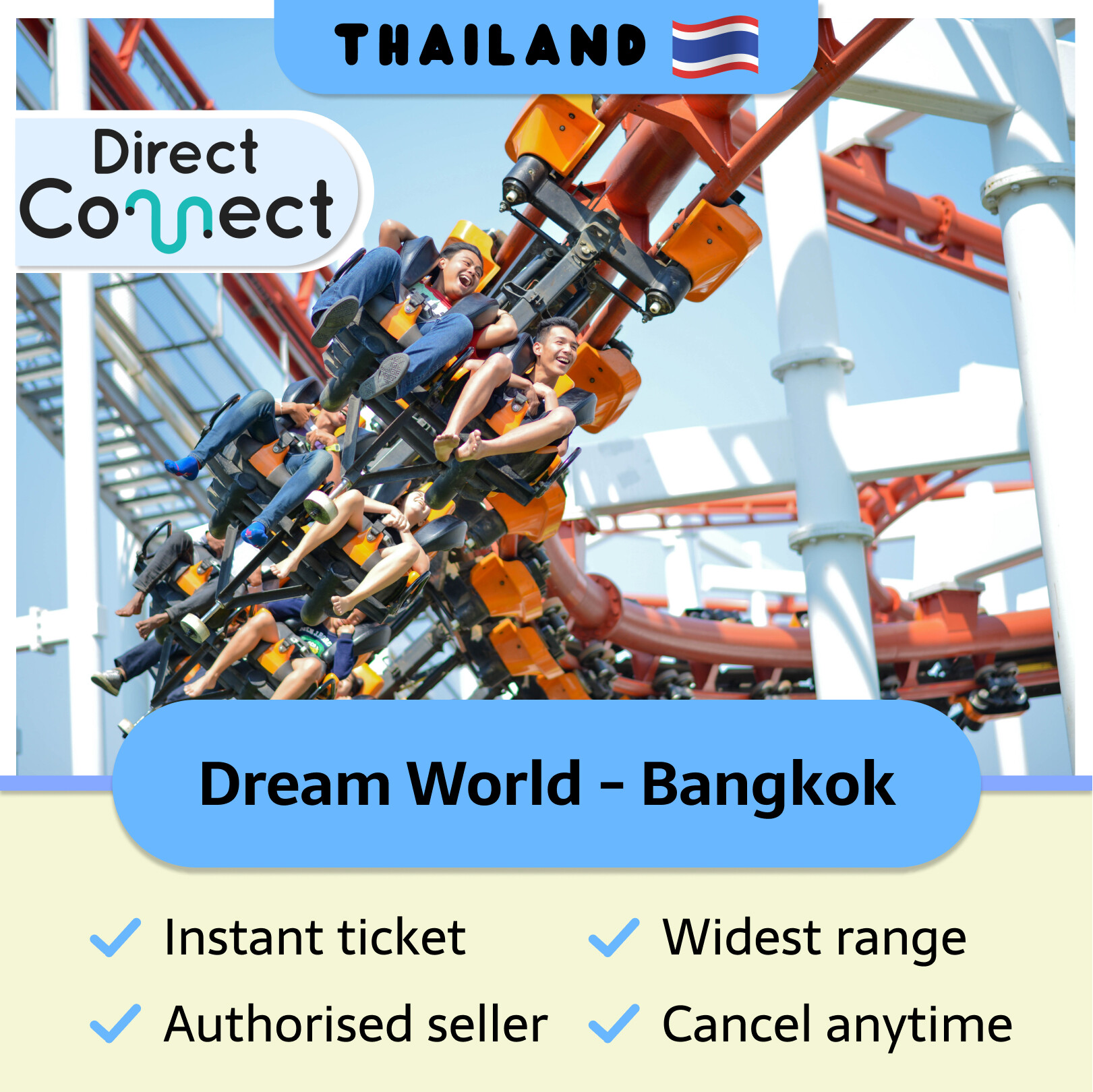 DreamWorld Bangkok and Snow Town Ticket with Optional Lunch