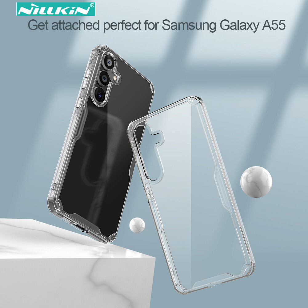 Nillkin Nature TPU Pro Case for Samsung Galaxy A55 A73 A54 5G Clear Thin Transparent Case Silicone Full Protection Cases with Four Corners
