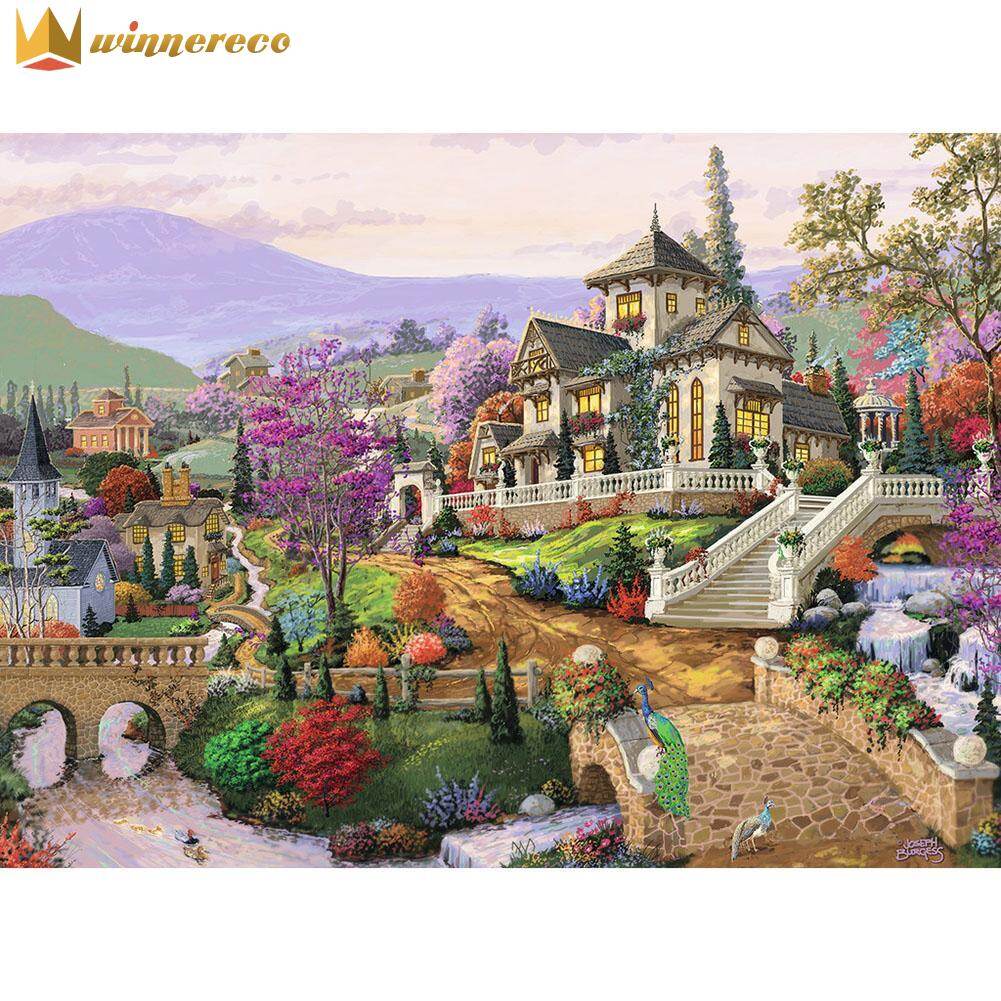 5D DIY Full Drill Diamond Painting Scenery Cross Stitch Embroidery Decor