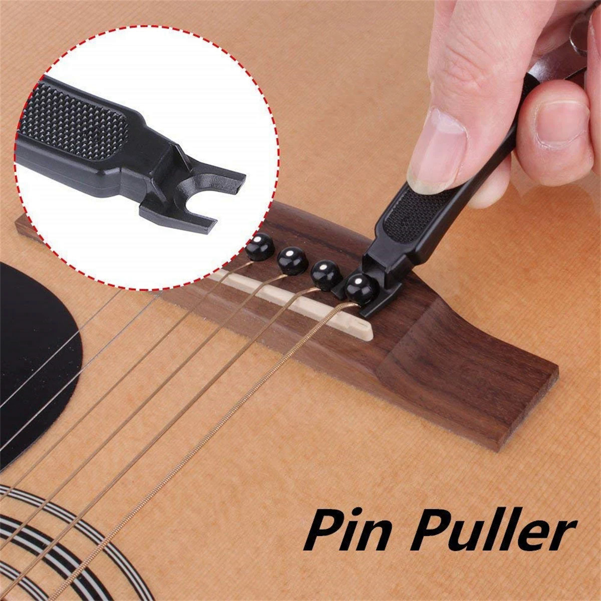 Miwayer Guitar String Winder 3 IN 1String Peg Winder String Cutter Pin Puller Instrument Guitar Maintenance Tool Repair Tool