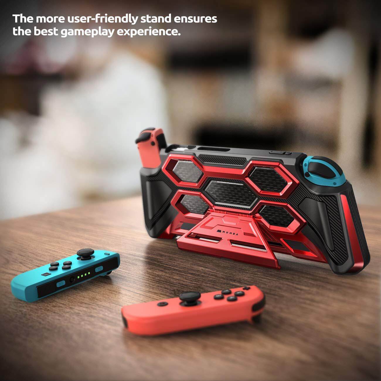 Vỏ Bảo Vệ Mumba Cho Bộ Chuyển Đổi Nintendo Bọc Tay Cầm Chịu Lực Cao Cho Đầu Điện Tử Nintendo Switch Với Tay Cầm Có Đệm Comfort & Chân Đế