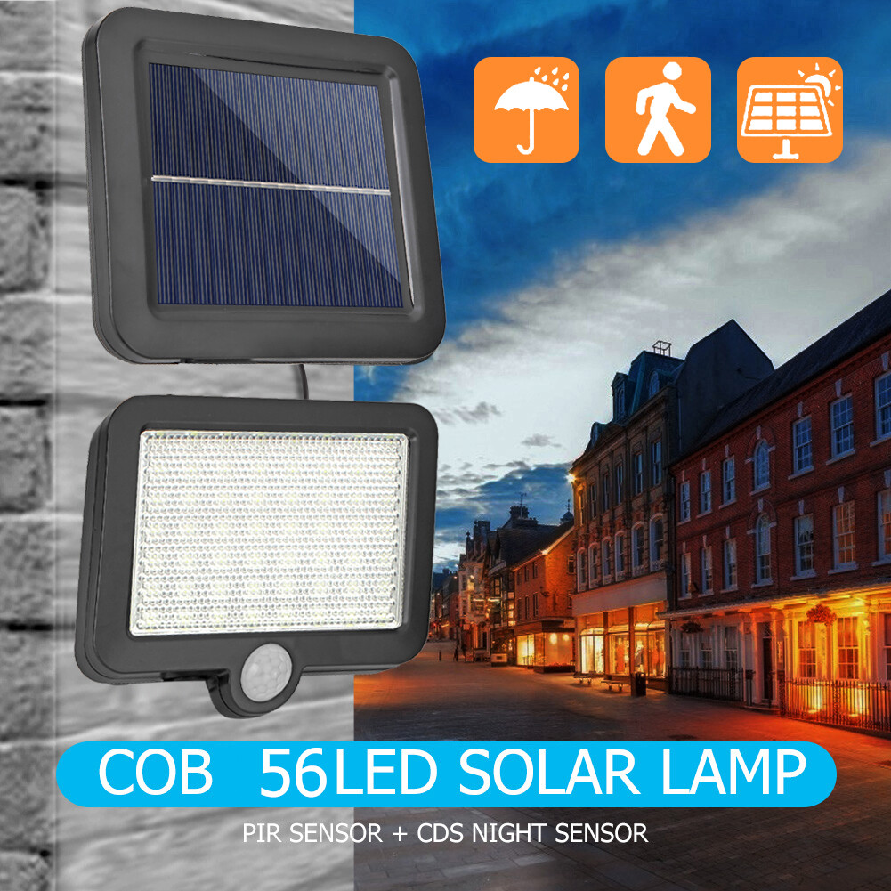 120LED Solar Split Lamp COB Waterproof Motion Sensor Outdoor Night Lighting