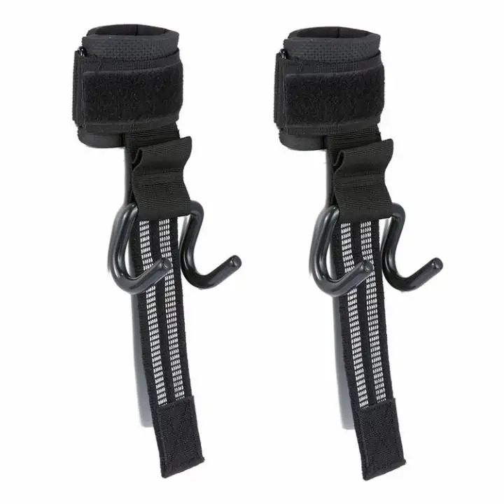 weight lifting straps with hooks