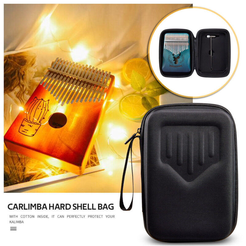【welcomehome】Portable Storage Bags for 10/17 Keys Kalimba Thumb Finger Piano EVA Hard Shell Carrying Case Malaysia