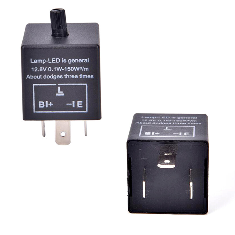❤️WT 12V 3-Pin LED Adjustable Car Flasher Flash Relay For Turn Signal Light CF13