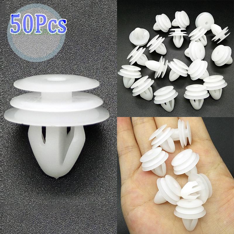 ZR For Useful 50Pcs Nylon Part Replacement Kit For Hyundai Elantra Sonata Tucson Santa Fe Clips Fasteners Plastic Car Rivets