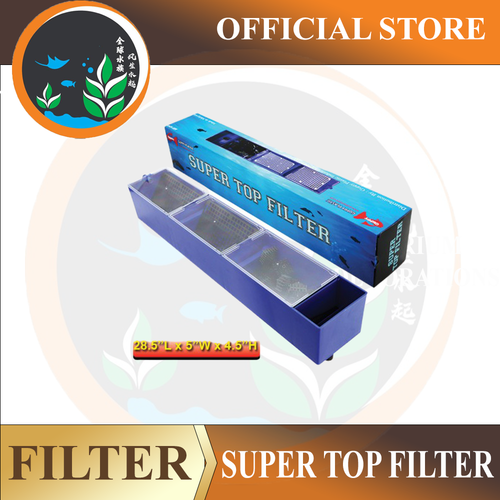 Guppy super top filter aquarium top filter box penapis akuarium Lazada