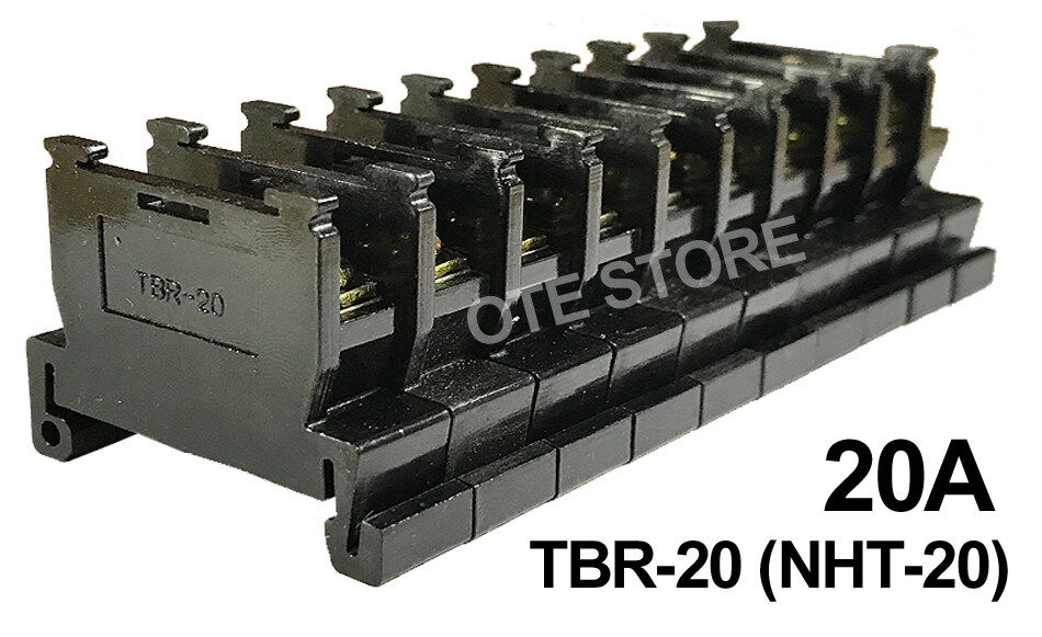 TBR2010 / NHT2010 10 Poles Type Din Rail Type Terminal Block (20A) Lazada