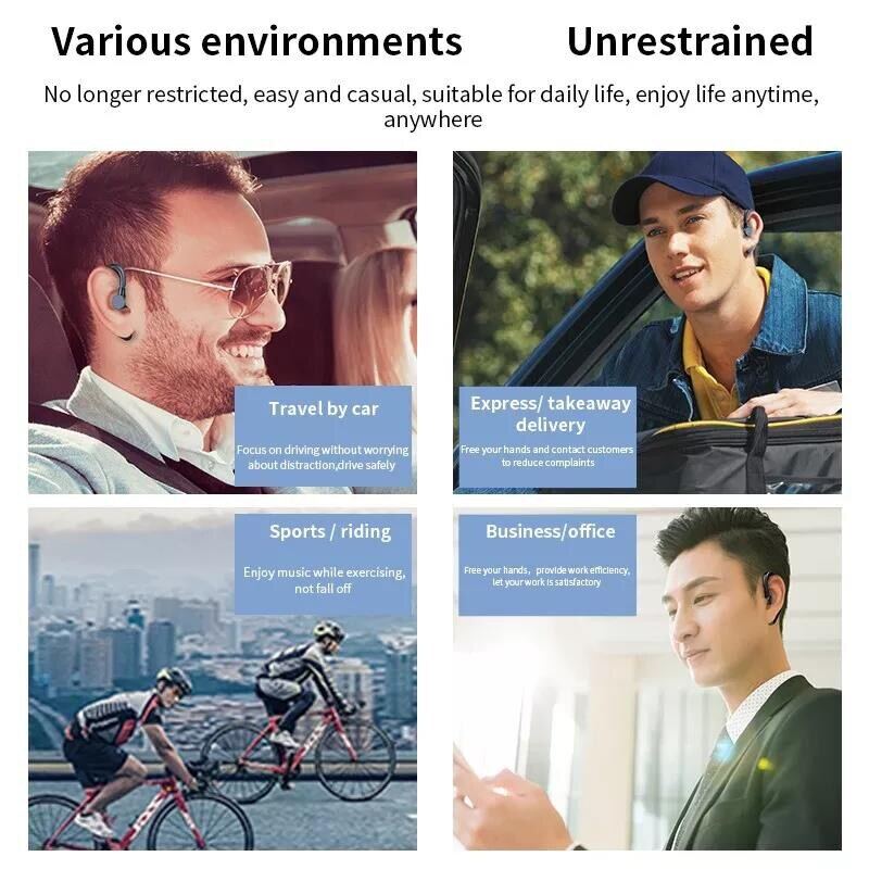 Tai Nghe Mới Tai Nghe Bluetooth Tai Nghe Không Dây Rảnh Tay Tai Nghe Doanh Nhân Tai Nghe Thể Thao Gọi Ổ Đĩa Cho Iphone Samsung