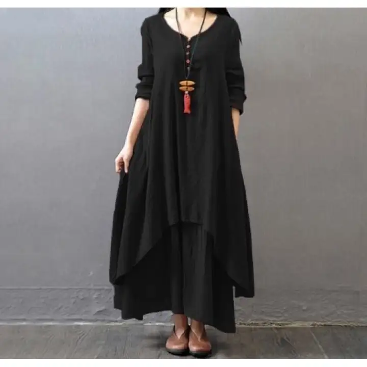 white linen beach dress