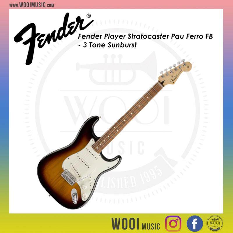 Fender Player Series Stratocaster Pau Ferro Fretboard Electric Guitar (3 Tone Sunburst) Malaysia